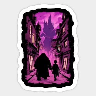 Embarking on a Mystical Journey - Purple - Fantasy Sticker